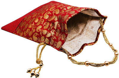 

Bagaholics Ethnic Jute Potli Batwa Potli(Red)