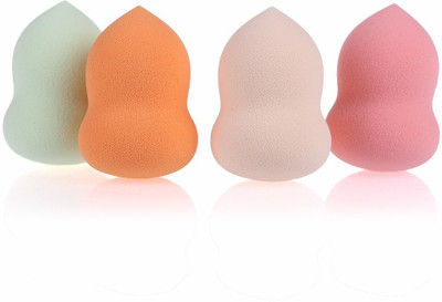 

sweetpea SET OF 4 BIG SIZE BOTTLE GOURD SHAPE Makeup Beauty Foundation Cream Powder Liquid Blender Spong Puff