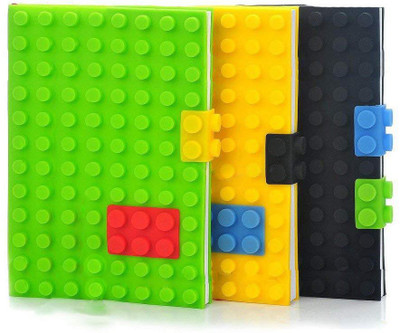 

Shopat7 Jigsaw Blocks Notebook Designer Diary Writing Pad A5 - Multicolor(3 Pieces)