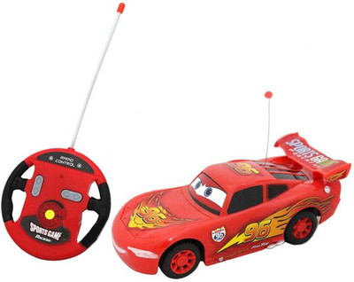 

IndusBay Remote Control RC Sports Car Beautiful Lightning McQueen Car For kids(Red)