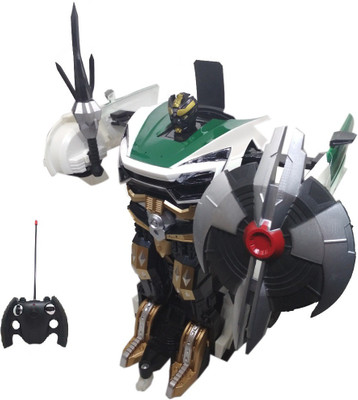

IndusBay Super Car Remote Control Transformer 1:14 RC Car One Button Deformation Autobot Car Toy Green(Green)