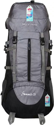 

C4U C4UGREY&BLACKBAGSNPACKRUCKSACK55LTR Rucksack - 55(Grey, Black), Black;grey