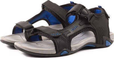 

STAED Men Black and Royal Blue Sandals
