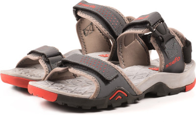 

STAED Men Grey and Red Sandals