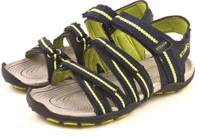 

STAED Men Grey and Yellow Sandals