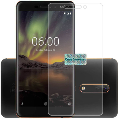 CASE CREATION Tempered Glass Guard for Nokia 6.1 Plus(Pack of 1)