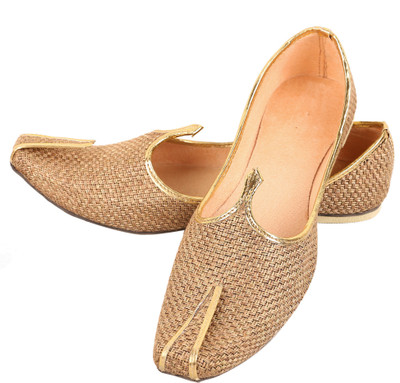 

DFR Men Jute Juti Jutis For Men(Brown, Badam