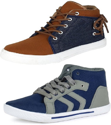 

Rifof 2Combo Pack Of Shoes Sneakers For Men(Multicolor
