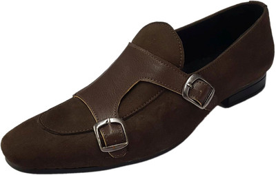 

STARLIGHT Monk Strap For Men(Brown