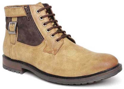 San Frissco casual safety biker Boots For Men(Tan