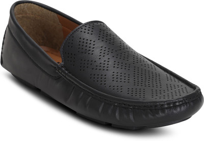 

Kielz Black-Slip-On-Men's-Loafers Loafers For Men(Black