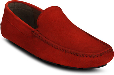 

Kielz Red-Slip-On-Men's-Loafers Loafers For Men(Red