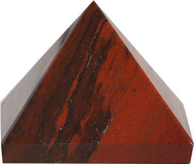 Aatm Reiki Energized Chakra Healing Red Jasper Gemstone Pyramid 1 inch Decorative Showpiece  -  2.5 cm(Crystal, Red)