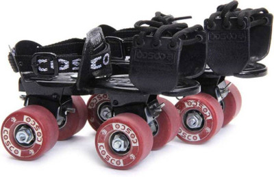 Cosco Tenacity Junior Roller Skates Quad Roller Skates - Size 10-13 UK(Blue), Black;red