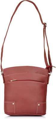 

Fostelo Women Casual, Evening/Party Maroon PU Sling Bag
