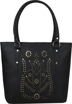 

Franklee Girls Evening/Party Black Leatherette Shoulder Bag
