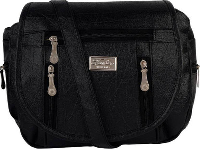 

Franklee Girls Evening/Party Black Leatherette Sling Bag