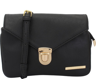 

LAPIS-O- LUPO Women Casual Black PU Sling Bag