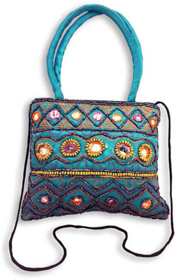

Dineshalini Creations Women Evening/Party, Casual Purple Satin, Beads Sling Bag