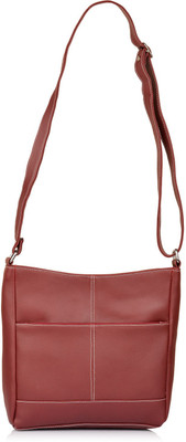 

Fostelo Women Casual Maroon PU Sling Bag