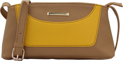 

LAPIS-O- LUPO Women Casual Beige PU Sling Bag