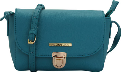 

LAPIS-O- LUPO Women Casual Blue PU Sling Bag
