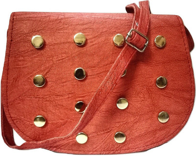 

Trendzz Girls Casual Red PU Sling Bag