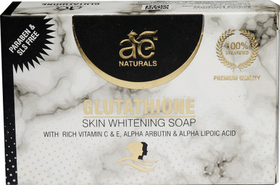 

Ae Naturals Glutathione Skin Whitening Soap With Active Charcoal And Kojic Acid 3 X 75g(225 g, Pack of 3)