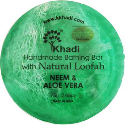 

Khadi Neem & Aloe Vera Loofah Soap(75 g)