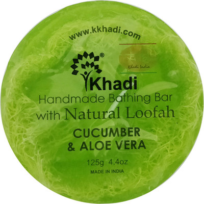 

Khadi Cucumber & Aloe Vera Loofah Soap(125 g)