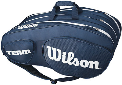 

Wilson Team III 12 Pack Tennis Bag, Blue/White KIT BAG(Blue, Kit Bag)