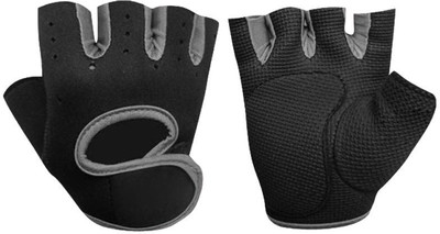 DreamPalace India Gym Gloves | Weight Lifting Gym gloves | Sport Gloves | Fitness Gloves | Workout Gloves | Plam Gloves Gym & Fitness Gloves(Black)