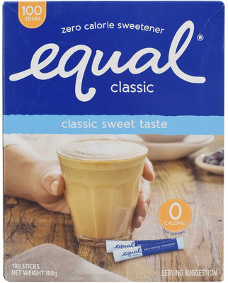 

Equal Classic Zero Calorie Sweetener, 100 Sticks - 100g Sugar(100 g)