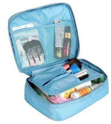 

Aeoss Man Women Makeup bag Cosmetic bag beauty Case Make Up Organizer Toiletry bag kits Storage Travel Wash pouch Travel Toiletry Kit(Blue)