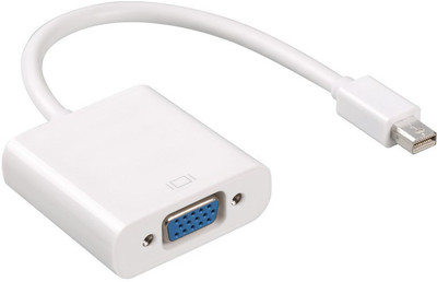 

Allnext TV-out Cable Mini DP to VGA Adapter Cable 1080P Mini Displayport to VGA for Macbook Pro Air iMAC Thunderbolt PC Laptops(White, For Laptop)