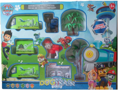 

HALO NATION Paw Patrol Battery Operated Toy Train with Paw Petrol Figure(Green)