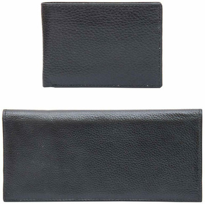 

Leatherman Men Grey Genuine Leather Wallet(11 Card Slots)