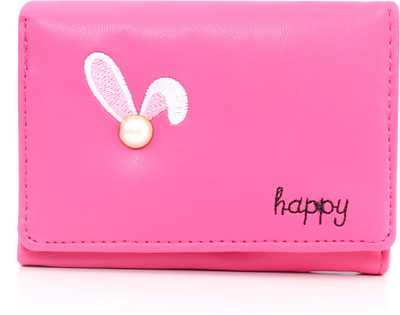

b4bags Girls Pink Artificial Leather Wallet(6 Card Slots), Brilliant rose