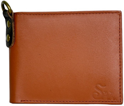 

Saa Men Brown Genuine Leather Wallet(3 Card Slots)