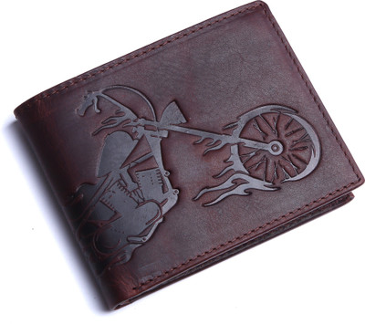 

ROYAL SCOT GREY Men Brown Genuine Leather Wallet(6 Card Slots)