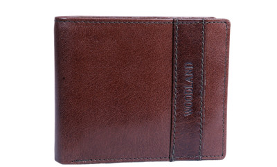 

Woodland Men Formal Brown Genuine Leather Wallet(8 Card Slots)
