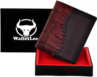 

WalletLee Men Brown Genuine Leather Wallet(8 Card Slots)