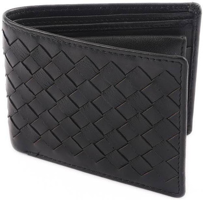Ox Men Black Genuine Leather Wallet(7 Card Slots)