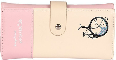 

Elprine Women Pink Artificial Leather Wallet(4 Card Slots)