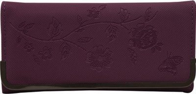

Bee fashionable Women Purple Artificial Leather Wallet(6 Card Slots)