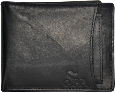 

Saa Men Black Genuine Leather Wallet(3 Card Slots)