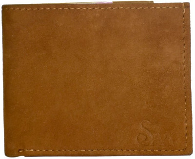 

Saa Men Brown Genuine Leather Wallet(3 Card Slots)