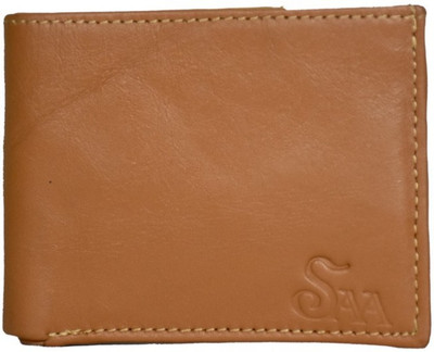 

Saa Men Brown Genuine Leather Wallet(3 Card Slots)