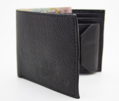 

Facinate Men Black Artificial Leather Wallet(10 Card Slots)