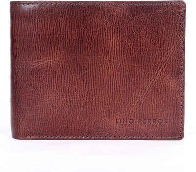 

Lino Perros Men Casual Brown Genuine Leather Wallet